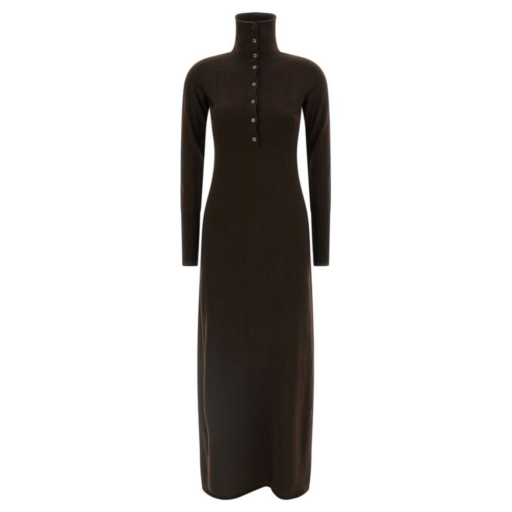 Tom Ford Brown Cashmere Long Women's Dress